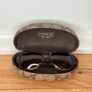 Coach tortoise sunglasses